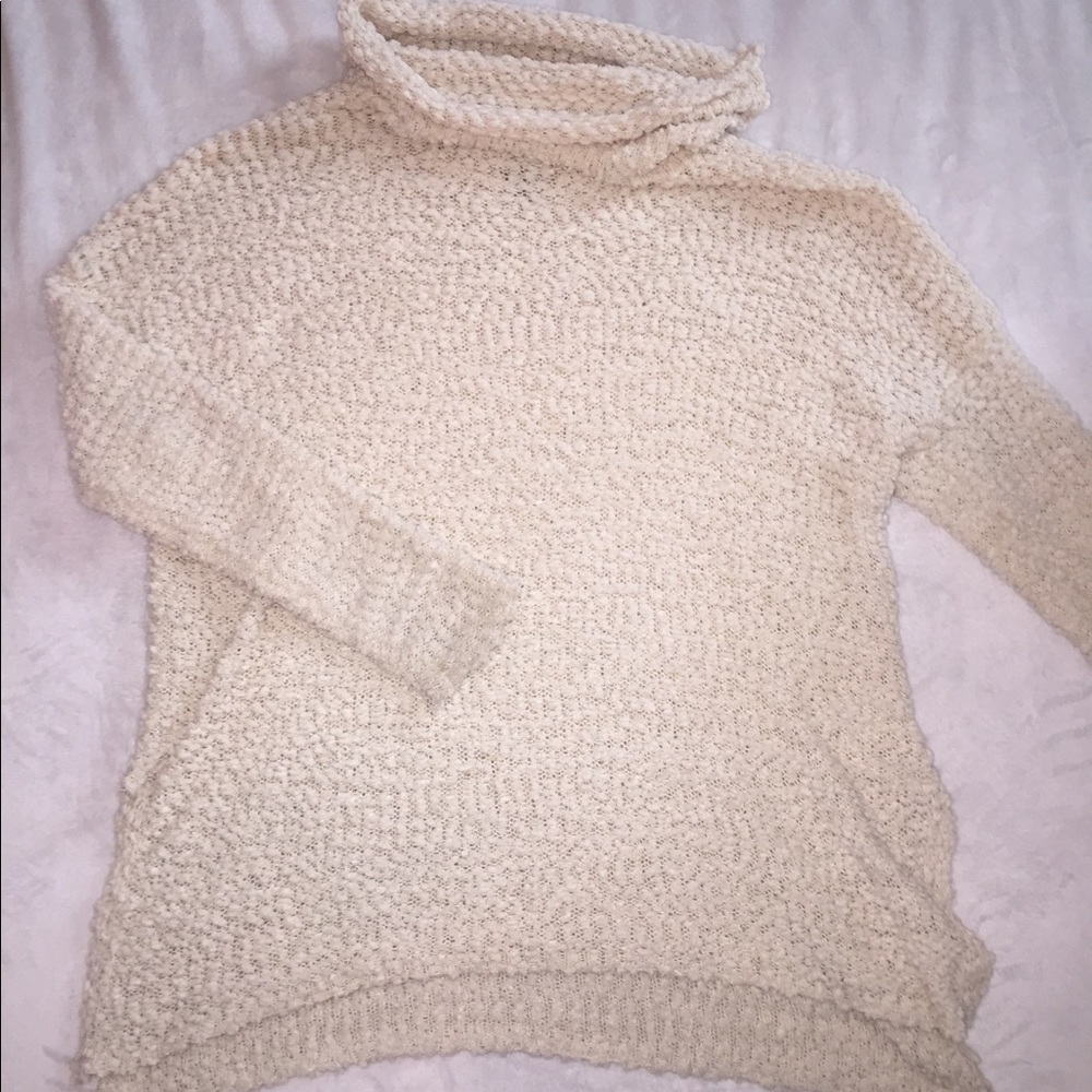 cream sweater
